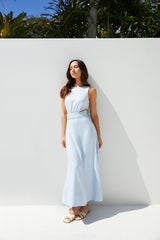 Maxikleid Coastal Glow Blau