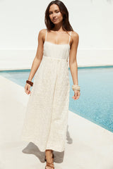 Maxikleid Caramel Skies Creme