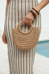 Escape To Explore Woven Bag Natural
