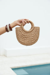 Escape To Explore Woven Bag Natural