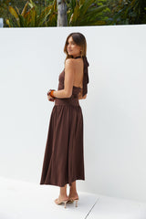 Mocha Moments Maxi Dress Brown