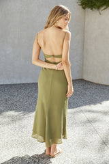 Maxikleid „Swaying Branches“ in Grün