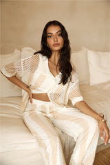 Cusp Of Wander Crochet Set Beige