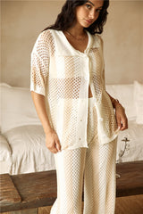 Cusp Of Wander Crochet Set Beige