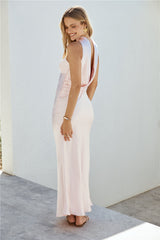 Midnight Moment Strapless Maxi Dress Pink