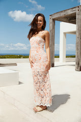 Gardenia Grace Pink Floral Maxi Dress
