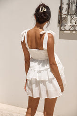 Frühlingsglück Minikleid Weiß