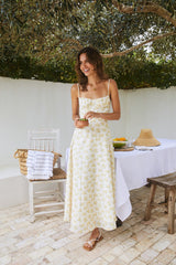 Am besten gekleideter Maxi-Kleid-Print