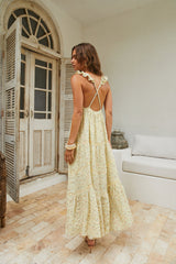 Willow Bloom Maxi Dress Yellow