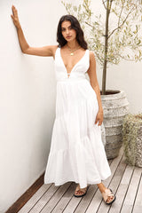 Pure Delights Maxi Dress White