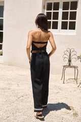 Twin Flame Leinenhose Schwarz