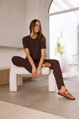 Giselle Knit Top Brown
