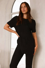 Giselle Knit Top Black
