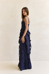 Urban Elegance Maxikleid Marineblau