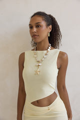Scattered Waves Necklace Gold