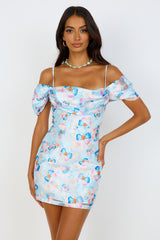 Take Me To Paris Kleid Blau