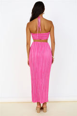 Surrender Yourself Maxi Skirt Pink
