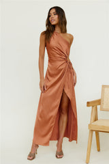 Althea Maxikleid Braun
