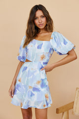 Friedliche Begegnungen Kleid Blau