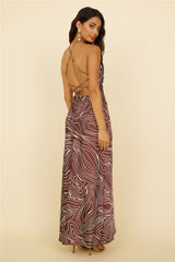 Asking You Maxi Dress Brown