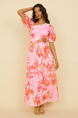Pretty Lies Maxikleid Rosa