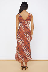 Maxikleid „Sweet Reflections“ in Braun