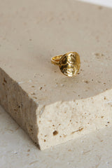 18k Gold Plated All In Ring gold