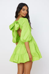HELLO MOLLY Sweetest Treat Mini Dress Lime