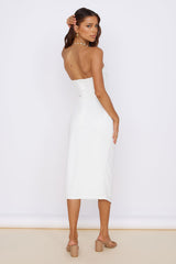 HELLO MOLLY Love At First Sight Midi Dress White