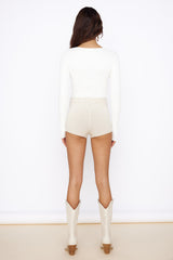 Sunlight Feels Ribbed Top White