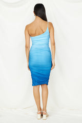 No Caution Midikleid Blau