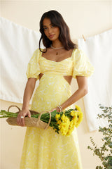 Back From Florence Maxi Dress Yellow