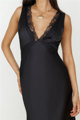 Traumhaftes Maxi-Kleid in Schwarz