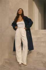 Taylah Trench Coat Denim