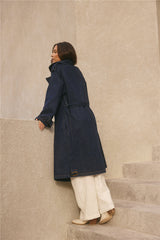 Taylah Trench Coat Denim
