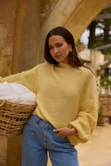 Mikale Strickpullover Gelb