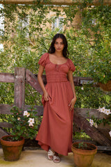 Dusk and Dawn Maxi Dress Brown