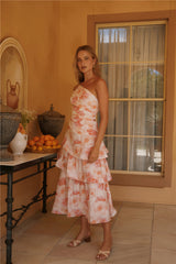 Lush Cascade Pink Floral Maxi Dress