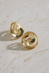 18 Karat vergoldete Fira Ohrringe Gold