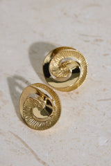 18 Karat vergoldete Fira Ohrringe Gold