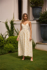 Painted Skies Maxi Dress Yellow