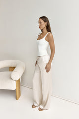BASE Everyday Staple Singlet Top White