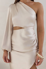 Midikleid "Whisk Away" Champagner