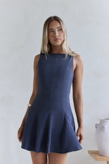 Wistful Bloom Minikleid Navy