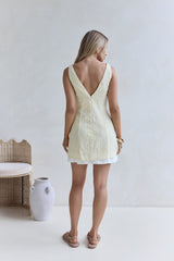 Picknick-Perfekt-Minikleid Gelb