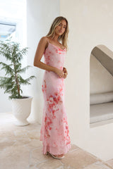 Orchid Whispers Maxikleid Rosa