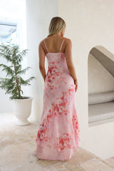 Orchid Whispers Maxikleid Rosa