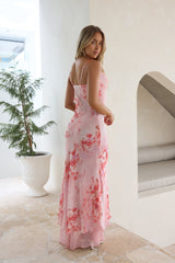 Orchid Whispers Maxikleid Rosa