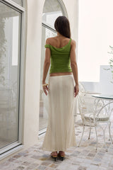 Villa Bliss Maxi Skirt Beige