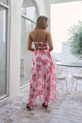 Moment With Me Maxikleid Rosa
